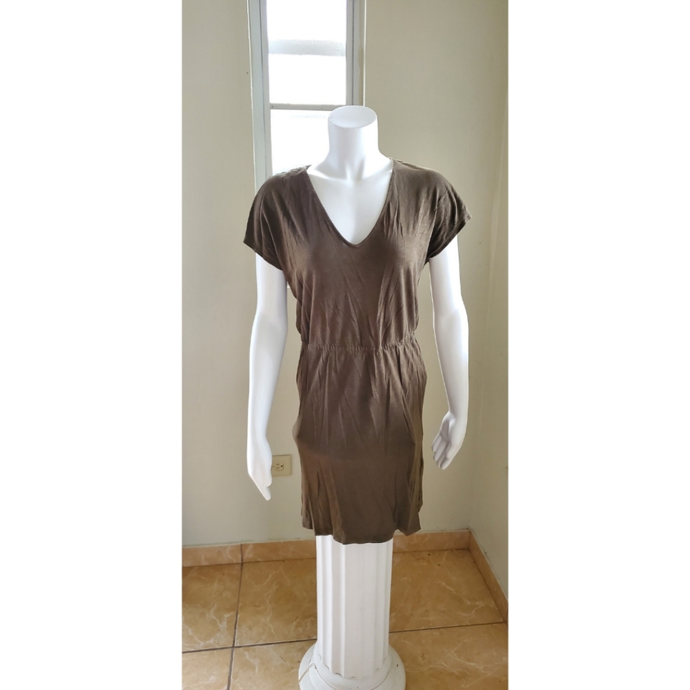 Khaki Mini Dress